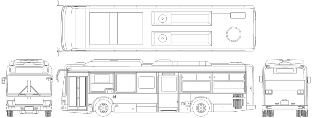 CADデータ画像-路線バス