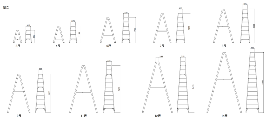 CADデータ画像-脚立