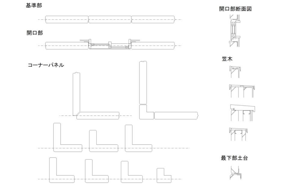CAD図面データ-ALC簡易納まり標準図