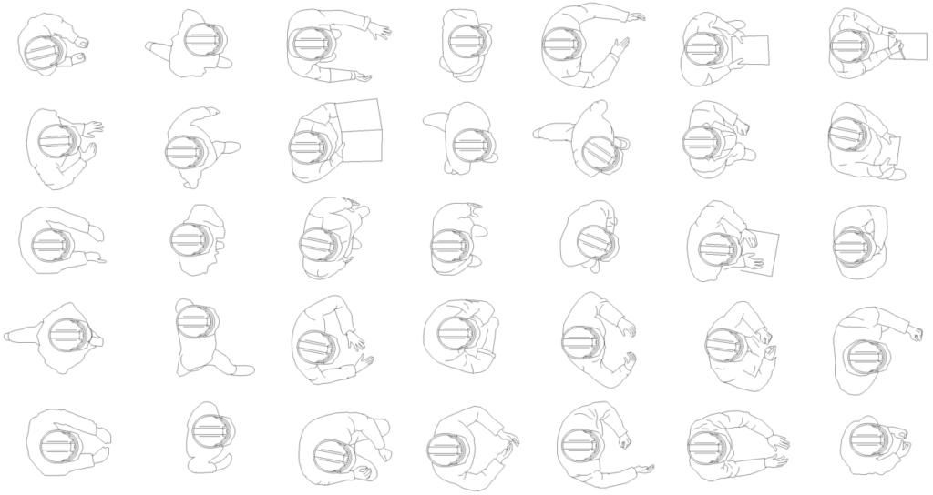 CADデータ-作業員平面（上から）