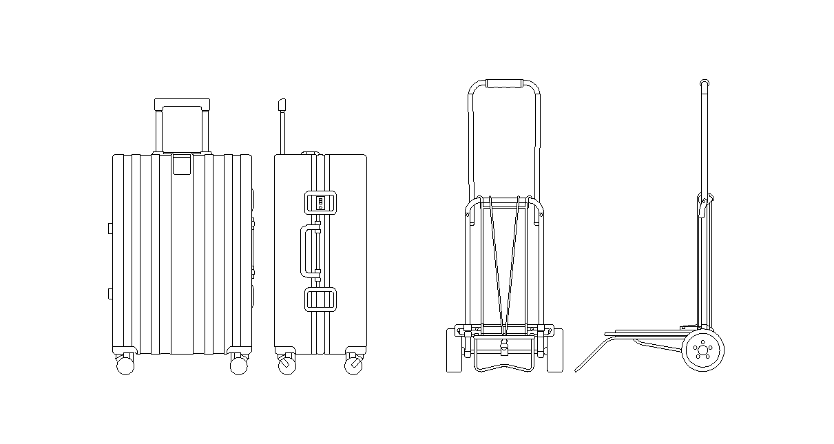 アイキャッチ-スーツケース、キャリーカート