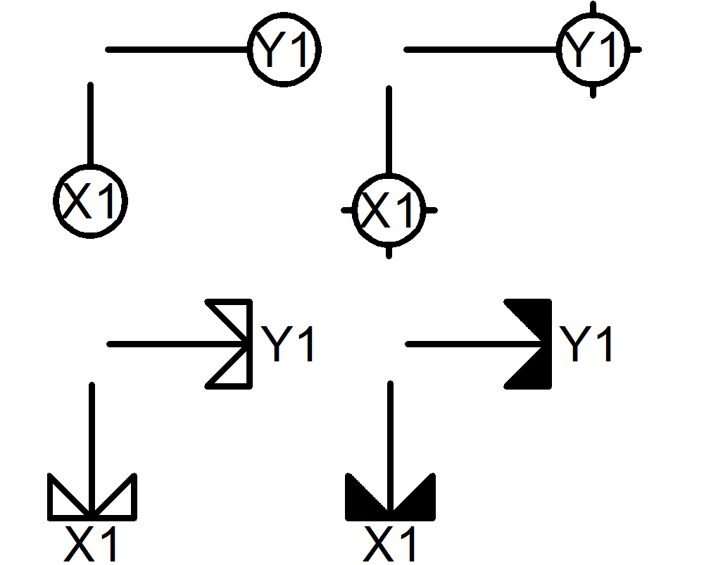 建築図面記号-基準線・通り芯