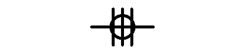 材料構造図面記号-梁貫通孔350