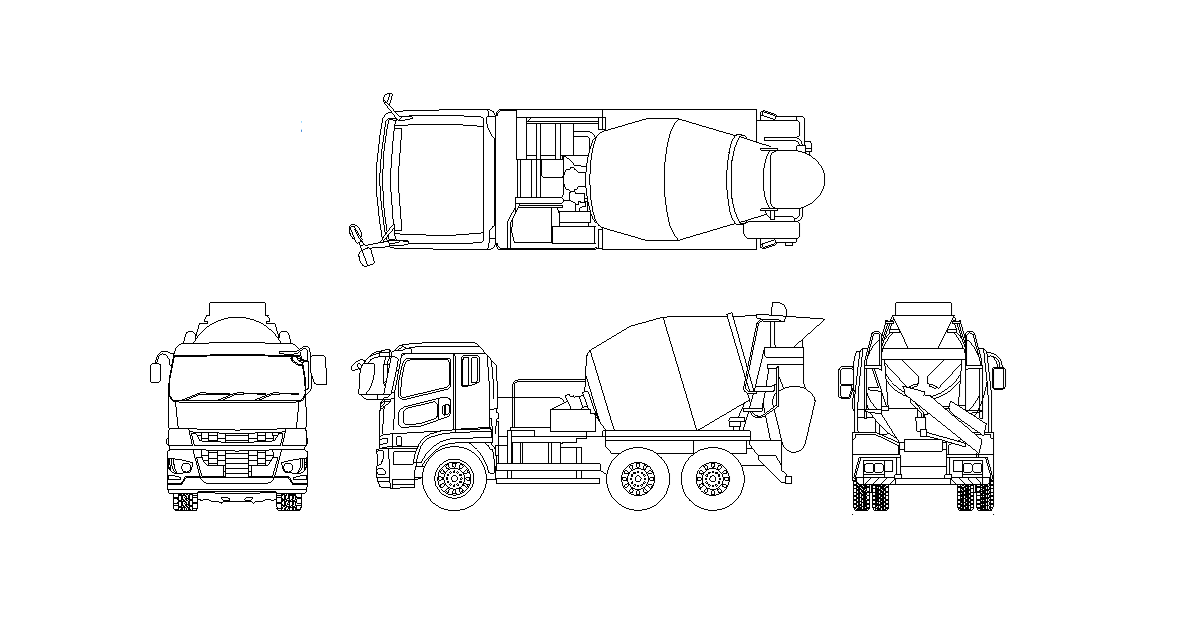 アイキャッチ-ミキサー車、生コン車