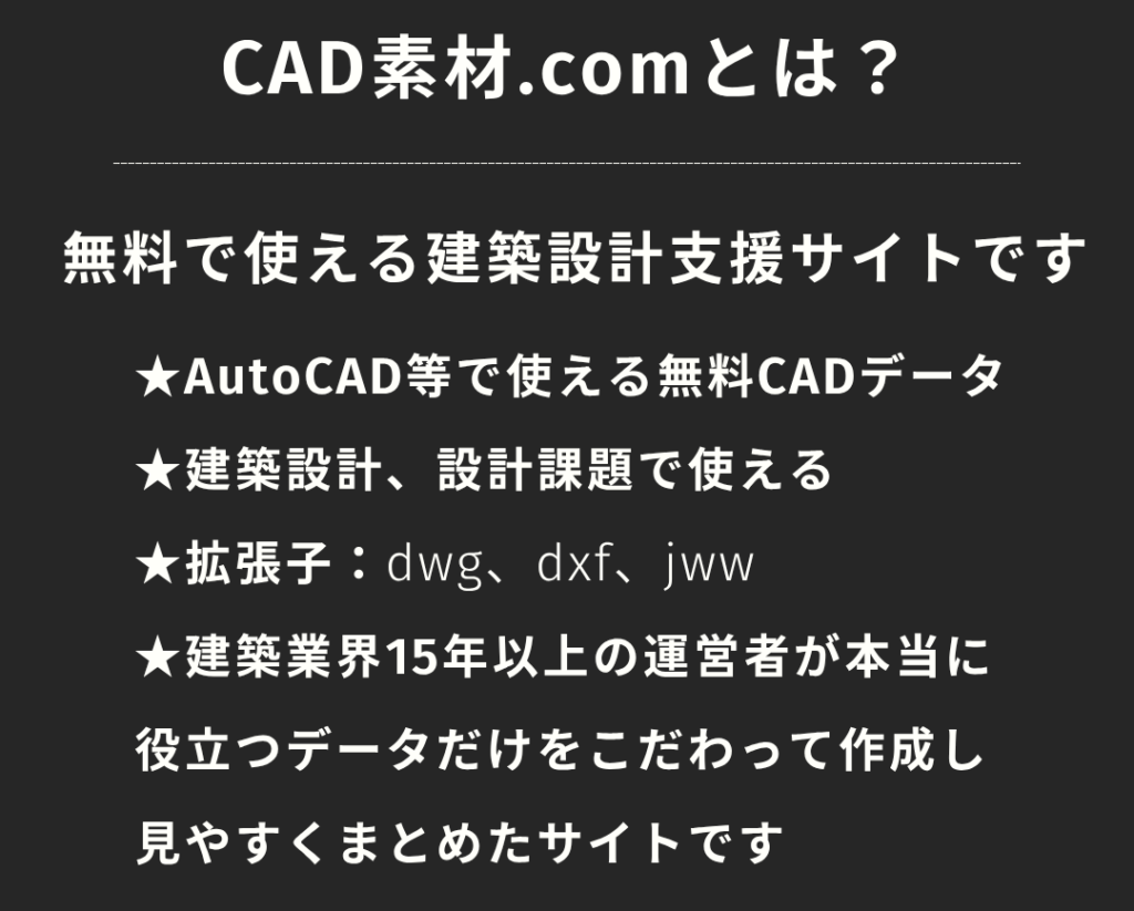 CAD素材.comとは？解説