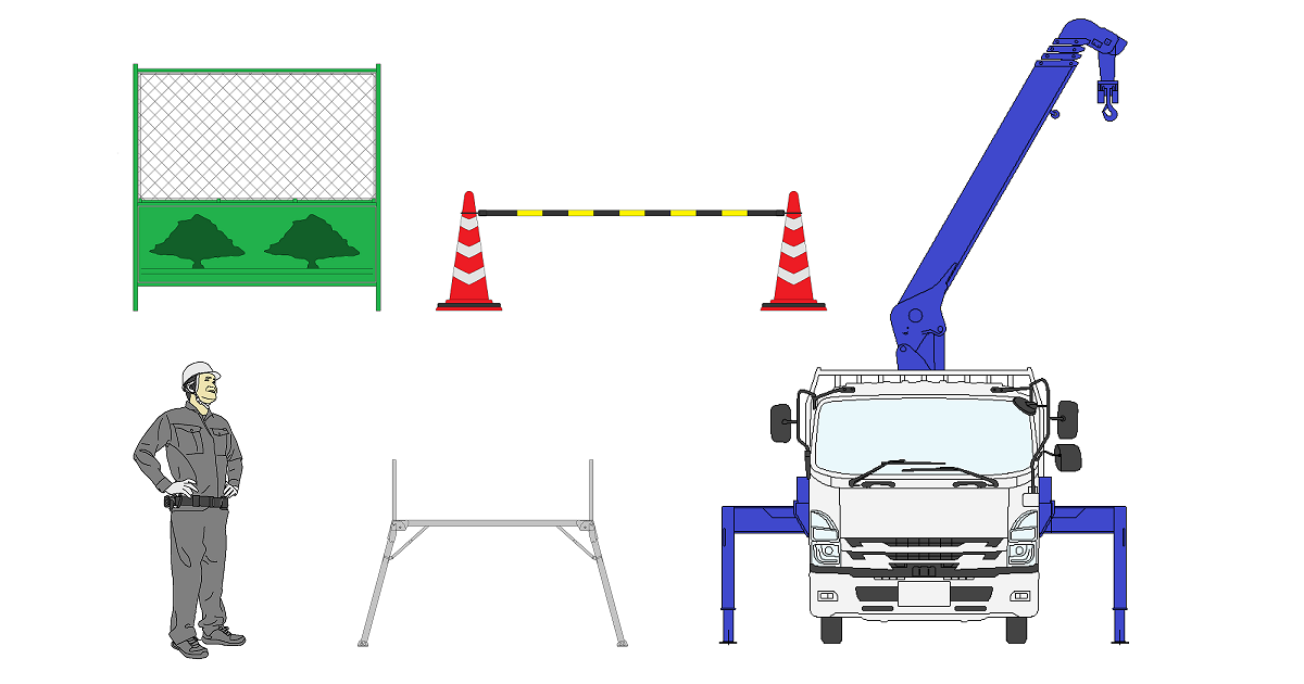 アイキャッチ-施工計画書・道路使用許可書用（イラスト図形）