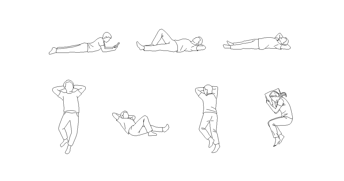 アイキャッチ-寝る人、横になる人、くつろぐ人